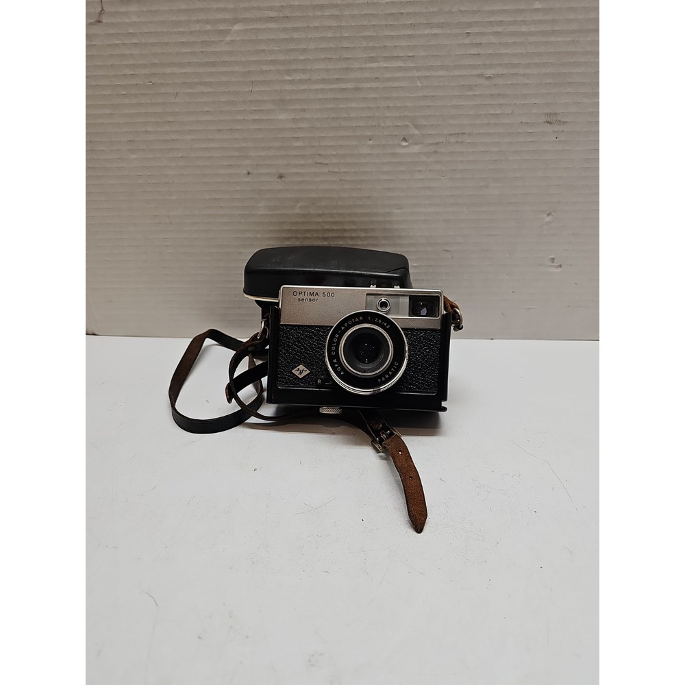 Agfa Optima‎ 500 Vintage Camera With Leather Case. **untested